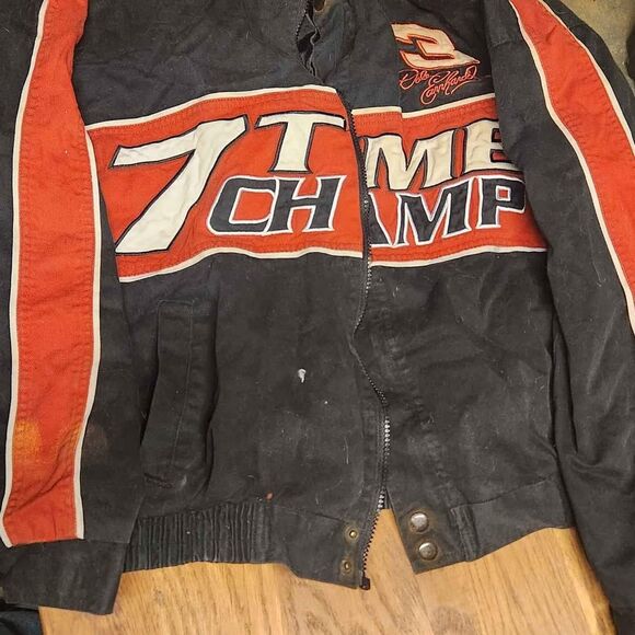 Dale Earnhardt jacket, 7 Time Champ, Intimidator, Forever The Man - Picture 2 of 8
